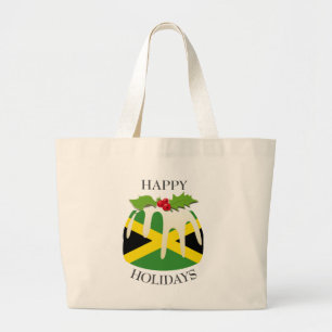 Novelty Festiv pudding med JAMAICAN FLAGGA Jumbo Tygkasse