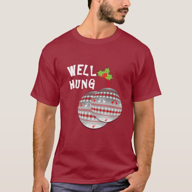 Novelty  för Bollar-stift med lustig brunn T-shirt (Framsida)