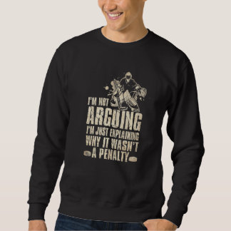 Novelty för Coola Gag- för Lusy Hockey Tee Gag Lång Ärmad Tröja