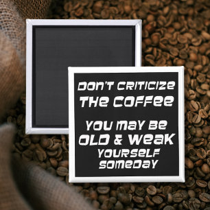 Novelty för kaffe ord humor magnet