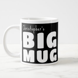 Novelty för Roligten Big Mugg Black White C00 Jumbo Mugg