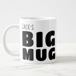 Novelty för Roligten Big Mugg White Black C00 Jumbo Mugg