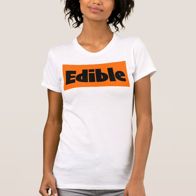 Novelty för tillgänglig utskrift: Svart utskrift i T Shirt (Framsida)