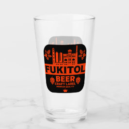 Novelty Funny Beer-etikett Glaskopp
