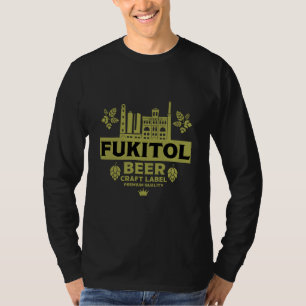 Novelty Funny Beer-etikett T Shirt