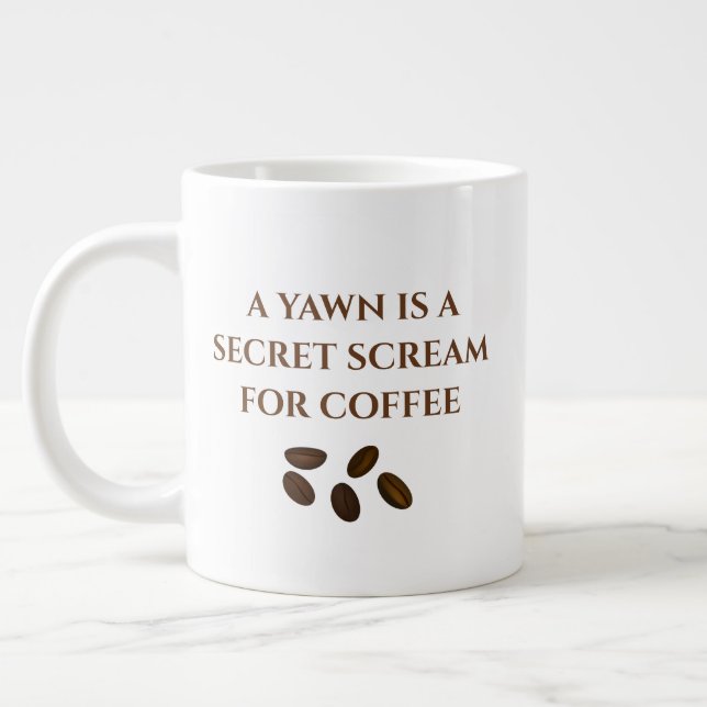 Novelty Funny Coffee Specialty Mugg Jumbo Mugg (Vänster)