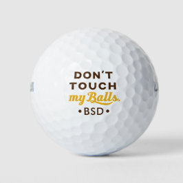 Novelty Funny Guy's Golf Boll Initialer Touch