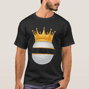 Novelty Golf Personlig Namn Ace Sports Pappa T Shirt