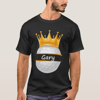 Novelty Golf Personlig Namn Gary Sports Pappa T Shirt