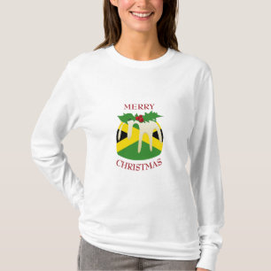 Novelty  JAMAICA FLAGGA  Julpudding T Shirt