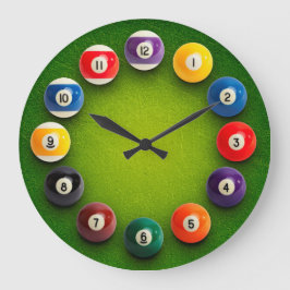 Novelty-klocka för Billiards Snooker Stor Klocka