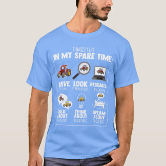 Novelty Min Spareimes Drivingractor Farming-gåva T Shirt