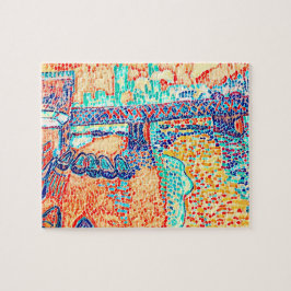 Novelty Modern Abstrakt Art Deco Multi Färg Pussel