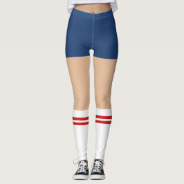 Novelty Nerdy Kort och slangsockel Leggings