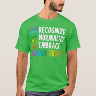 Novelty Neurodiversity Rainbow Infinity Women Mana T Shirt