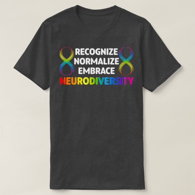 Novelty Neurodiversity Rainbow Infinity Women Mana T Shirt (Design framsida)