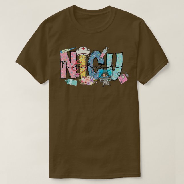 Novelty Nicu Nurse Life Nicu Nurse Fall Thanksgivi T Shirt (Design framsida)