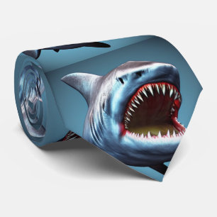 Novelty Ovanliga stora ytor som Shark Mönster Slips