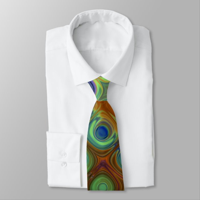 Novelty Peacock Manar Tie Slips (Bunden)