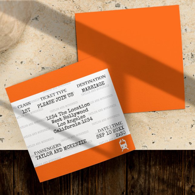 Novelty Personlig British Tåg Bröllop Inbjudningar (Novelty Personalized British Train Wedding Invitations from Ricaso. Trainspotter / Rail fans ideas)