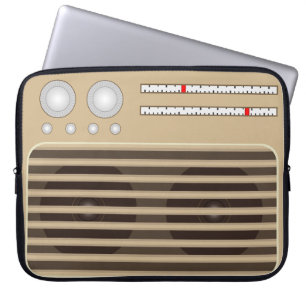 Novelty Retro Radio Effekt Laptop Fodral