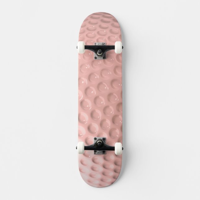 Novelty Rosa Golf Boll Mini Skateboard Bräda 18,5 Cm (Framsida)