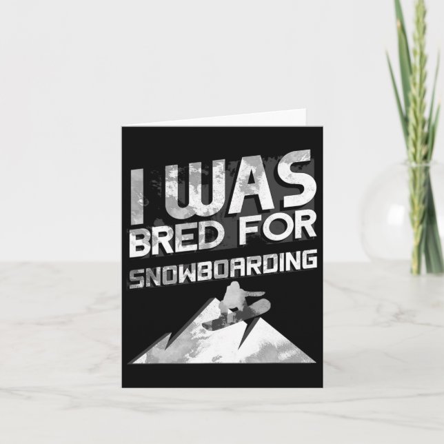 Novelty Snowboarder Snowboarding Snowboard Gift Kort (Framsida)
