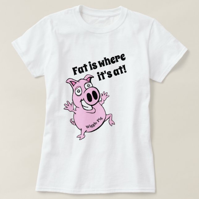 Novelty T-Shirt för kvinnor med arbetsflöde WIGGLE (Design framsida)