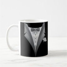 Novelty Tuxedo Tux Skriv ut svart