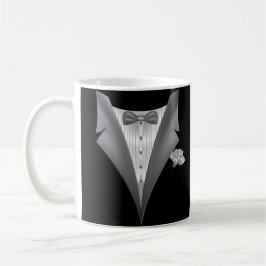 Novelty Tuxedo Tux Skriv ut svart Kaffemugg