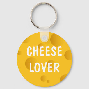 Noveltykeychain för schweizisk ostälskare nyckelring