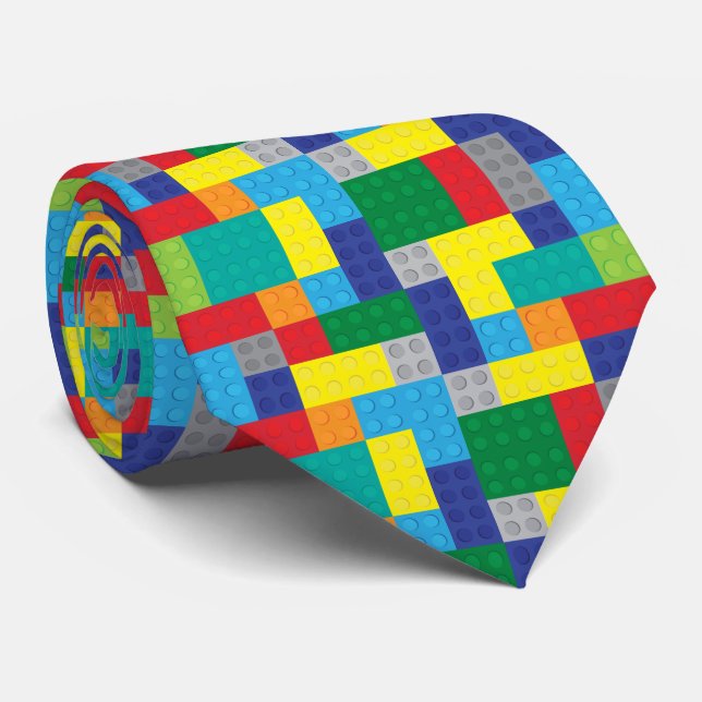 Noveltyleksak som bygger plast- tegelstenar för slips (Rullad)