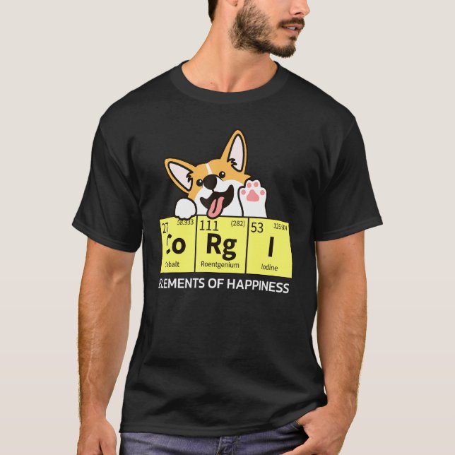 Noveltyn Cute Corgi Corgi Mamma Corgi Pappa T Shirt (Framsida)
