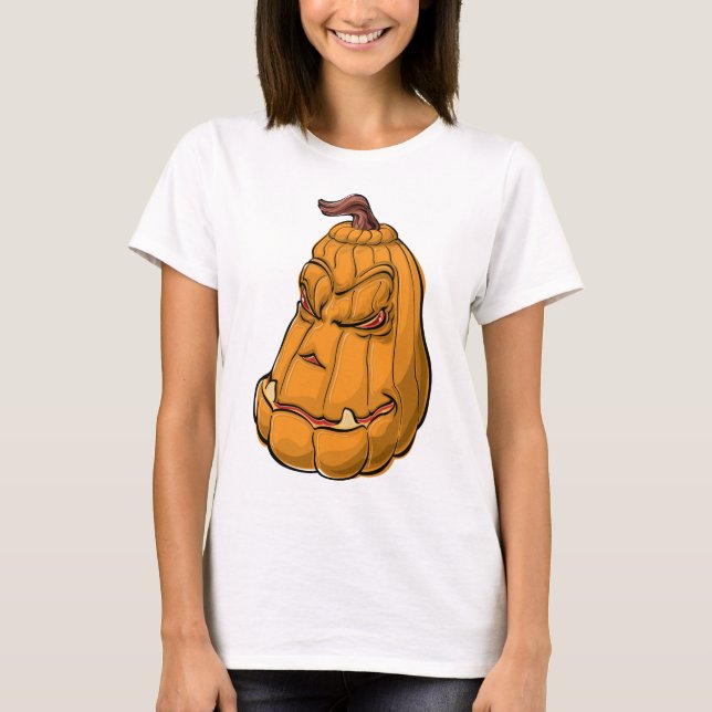Noveltyn HALLOWEEN PUMPKIN, Helgdag, kvinnor T Shirt (Framsida)
