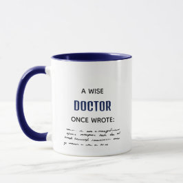 Noveltyn Navy A Wise Doktor Gång Wrote Funny Mugg