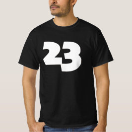 Noveltyn nummer 23 skrivs ut: endast nummer t shirt