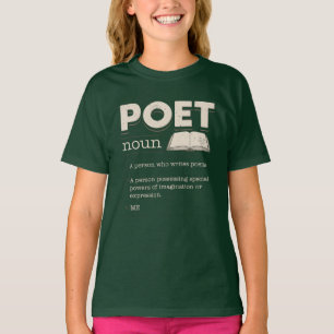 Noveltyn Poet Definition Funny Laureate T Shirt