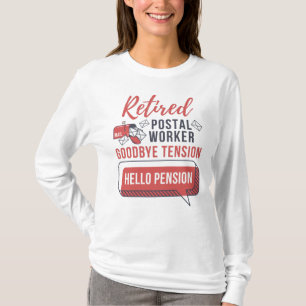 Noveltyn Retrött Postal Worker Pension T Shirt