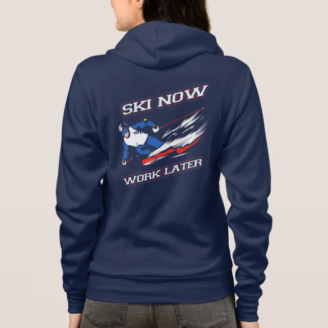 Noveltyn Ski jobbar nu senare och hoppas över entu T Shirt (Baksida)