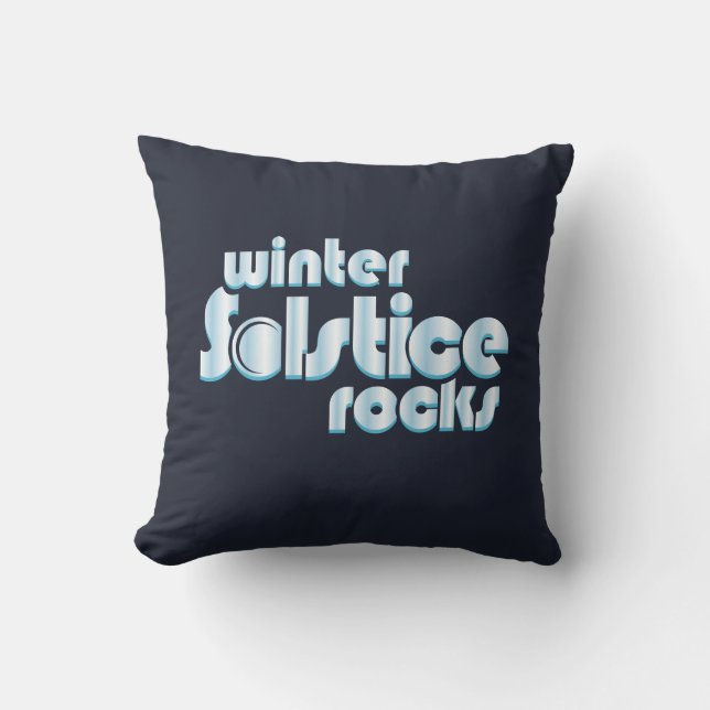 Noveltyn Vinter Solstice Sten Midvintertid Kudde (Framsida)