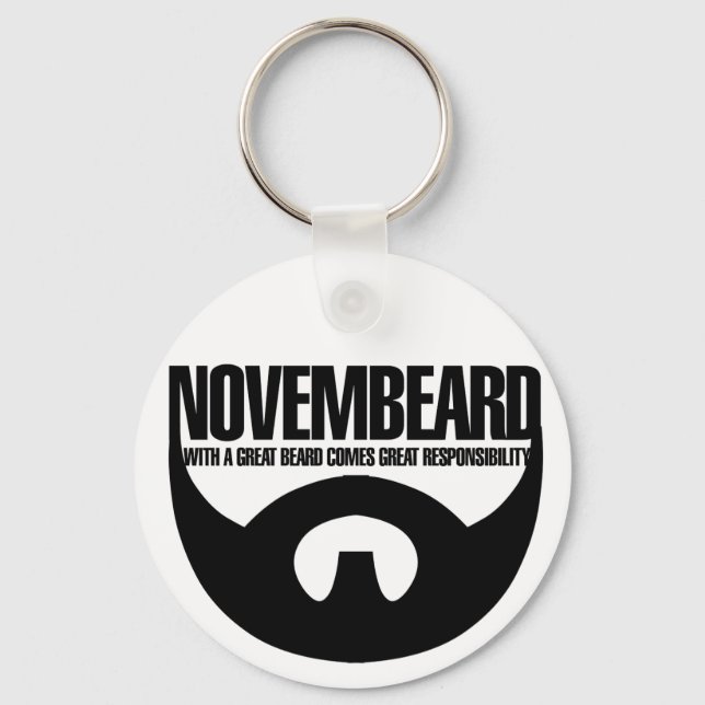 Novembeard for Beards Nyckelring (Framsida)