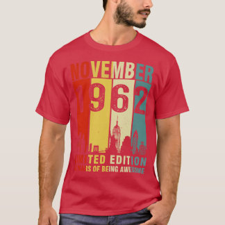November 1962 Begränsad utgåva 60 år av AW T Shirt