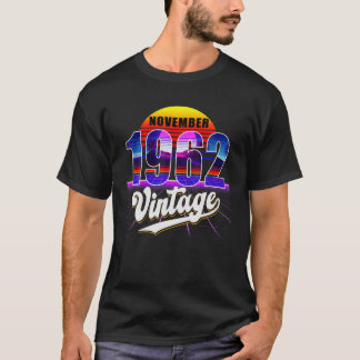 November 1962 Retro 59Th Birthday Vaporwave 50'S S T Shirt
