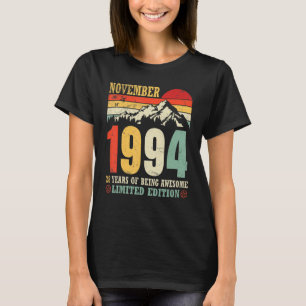 November 1994: 28 år av Is Fantastisk Ltd Editio T Shirt