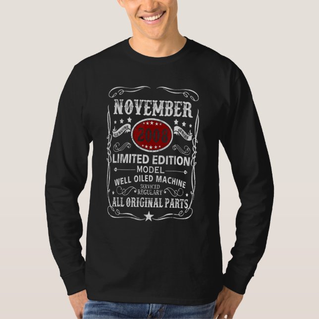 November 2008  Modell Väl Oljad Maskin T Shirt (Framsida)