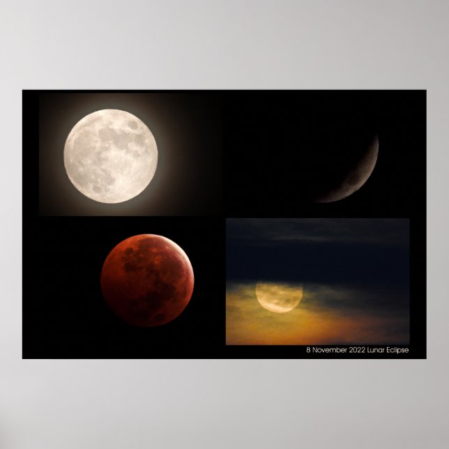 November 2022 Lunar Eclipse Poster (Framsidan)