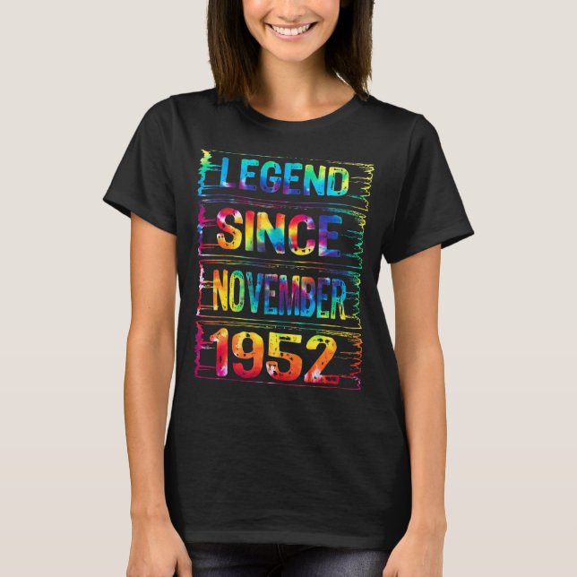 November 70 år sedan 1952 70:e födelsedagen Ti T Shirt (Framsida)