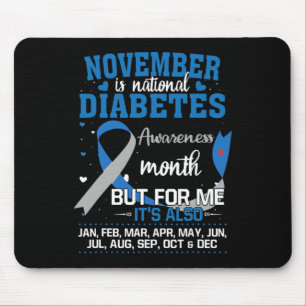 November är den nationella diabetesmedvetandemånad musmatta