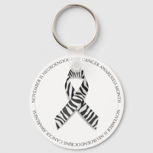 November är neuroendokrin cancermånad Zebra Nyckelring