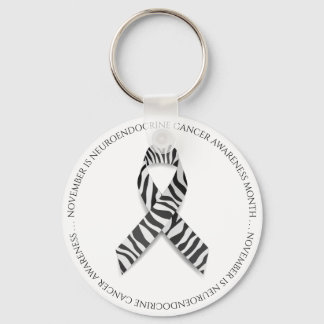 November är neuroendokrin cancermånad Zebra Nyckelring
